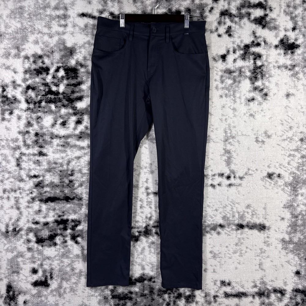 5 Pocket Travis Mathew Pants Mens Size 32 Black Straight Leg Performance